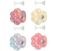 Abaodam Cat Paw Magnetic Nail Holder Stand Compatible with Nail Tips Resin Material for DIY Manicure and Salon Use Random Color