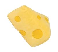 Abaodam Cat Plush Biting Chew Toy Catnip, Yellow Cheese Shape, Teeth Grinding and Scratching Plaything for Indoor Cats and Kittens