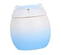 Abaodam Cat Shaped Memorial Urn Small Keepsake Cremation Jar for Pet Ashes Thoughtful Ceramic Container for Dogs Cats Loved Ones Heartfelt Tribute for Pet Bereavement