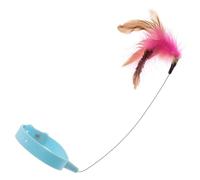 Abaodam Cat Teaser Collar Toy Kitten Teasing Rod for Indoor Cats Interactive Chasing Plaything Bite Resistant Design for Playtime The Floor Table Leg