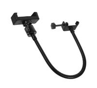 Abaodam Cell Phone Clip Microphone Stand Soft Hose Mount for Mic Stand Tray Attachment Adjustable Phone Holder for Ring Light