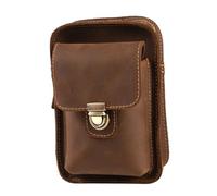 Abaodam Cell Phone Pouch for Men Phone Waist Bag Retro Style Leather Easy to Carry with Random Accessories for Sports Lovers Outdoor Use 6.88X4.72X3.14Inch
