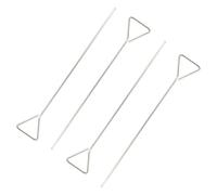 Abaodam Cell Spreaders Convenient Laboratory Equipment with Uniform Coating Stainless Steel 4pcs for Wide Spreading in Silver for Precise Microbiology Applications