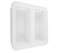 Abaodam Cement Paver Mold Concrete Decorative Moulds Dutch Brick Mold Hollow Blocks for Outdoor Landscaping and Crafting 20X10X6.2Cm White Plastic
