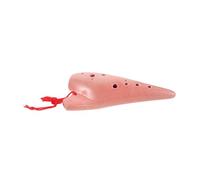 Abaodam Ceramic Alto C Ocarina for Storage Bag Educational Musical Instrument for Beginners Stylish Pottery Design for Learning and Student Practice