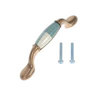 Abaodam Ceramic Cabinet Pulls with Zinc Alloy Base, Single Hole Design Decorative Knobs for Dressers and Cabinets, Modern Look with Detailed Workmanship, for Kitchen and Wardrobe Furniture