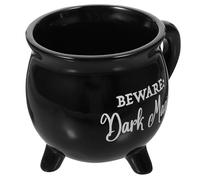 Abaodam Ceramic Coffee Mug Practical and Decorative Ceramic Cup 450ml Halloween Black for Home and Housewarming Gift