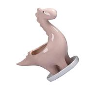 Abaodam Ceramic Dinosaur Flower Pot Succulent Planter for Desktop Home Garden Decoration Pink Plant-eating Design Non-plant Included Decorative Pottery
