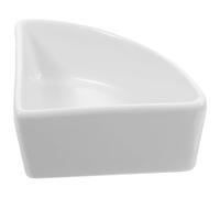 Abaodam Ceramic Hamster Feeding Bowl Anti-spill Bite-resistant Water Dish White Small Animal Drinking Feeder for Hamsters, Sugar Gliders, and Flying Squirrels