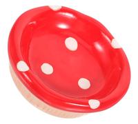 Abaodam Ceramic Hamster Food Bowl Non-Slip Base Small Animal Feeding Dish for Hamsters Rabbits and Kittens Sturdy and Easy to Clean for PET Cages