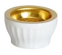Abaodam Ceramic Incense Holder Stick Holder with Creative Decorative Design for Office and Bars, Air Purifying Aroma Burner to Relax and De-stress, White Colour
