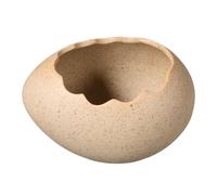 Abaodam Ceramic Mini Dessert Bowl 220Ml Porcelain Cracked Eggshell Shape for Easter Party Dining