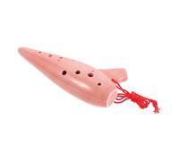 Abaodam Ceramic Ocarina Flute Alto C Tone for Beginners Students with Artistic Pottery Design and Storage Bag Educational Chinese Wind Musical Instrument for Adults