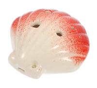 Abaodam Ceramic Ocarina Musical Instrument with 6 Holes in Shell Shape, Cute Cartoon Style, Producing Beautiful Sounds, Beginner Wind Instrument for Outdoor Decorations and Practice