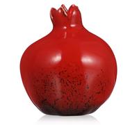 Abaodam Ceramic Pomegranate Ornament Vase 3.27 Inch Creative Fruit Shape Home Decoration for Office Balcony Living Room