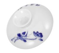 Abaodam Ceramic Tea Cup Lid with Simple Design and Versatile Use, White Decorative Replacement Lid for Home Teaware, Suitable for Long-term Use in Kitchen and Dining