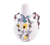 Abaodam Ceramic Zodiac Ocarina Flute Music Instrument Decorative Desktop Ornament for Boys and Girls Adults