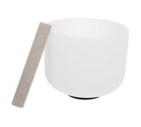 Abaodam Chakra Crystal Bowl White for Yoga Meditation Therapy Music Bowl Stick Home Using Meditation