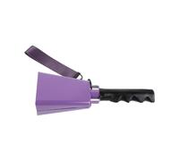 Abaodam Cheering Cowbell for Football Games with Metal Curved Bell Structure and Anti-slip Handle, Large 9 Inch Sports Bell with Wrist Strap, High Volume Noise Maker for Sporting Events