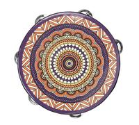 Abaodam Cheering Tambourine Party Musical Instrument Wooden Tambourine for Boy Girl and Adults Safe and Easy to Learn