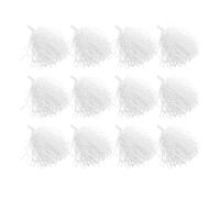 Abaodam Cheerleading Pom Poms Portable Easy-grip Handheld 24pcs Plastic White for Cheerleaders and Dancers School Events and Rehearsals
