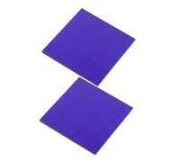 Abaodam Chemistry Cobalt Glass Sheet Replacement Physical Experimental Equipment 5X5Cm Intense Flame Reaction Accessory for School Laboratory Science Experiment Teaching 2Pcs