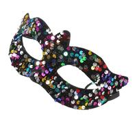 Abaodam Chic Mardi Gras with Sequin Detail, Adjustable Elastic Band, Pvc Material, Fits Most Face Shapes, for Costume Party and Party Decoration