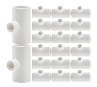 Abaodam Chicken Waterer Sanitary Design with 1/2 Inch Threaded Connections 35pcs Pvc Tee Fittings and Resilient Material, for Poultry Farm Automatic Water Supply System