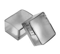 Abaodam Child Proof Door Lock Guard Plastic Door Lock Cover for Kids 2pcs Black Frosted for Home and Office Baby Safety