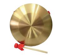 Abaodam Chinese Gong Percussion Instrument Copper Gong with Mallet Rich Sound for Stage Performances and Home Decor