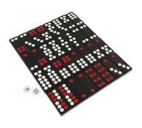 Abaodam Chinese Paigow Tiles Solid Black Traditional Board Game for Party Travel Leisure Fun Easy to Clean and Maintain