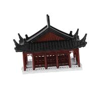 Abaodam Chinese Style Miniature Architecture Figurine for Aquarium and Plant Decor Ecological Balance Micro Landscape Sculpture Compact Zen Garden Ornament for Fish Tank and Home
