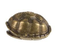 Abaodam Chinese Turtle Shell Divination Tool Handmade Feng Shui Eight Trigrams Tortoise Shell Figurine for Luck Spiritual Insight and Turtle Tank Decorations