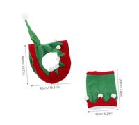 Abaodam Christmas Horse Hat and Leg Wraps Set for Holiday Parades Breathable Skin-friendly Horse Outfit with Protective Leg Guards Comfortable Costume for Trail Riding and Party Decor