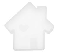 Abaodam Christmas House Soap Mold Love House Silicone Mold for DIY Enthusiasts White Silicone Compact Design for Crafting Ornaments Halloween Decoration Can Be Placed on Desks