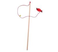 Abaodam Christmas Interactive Cat Teaser Stick with Bell Festive Candy Design Indoor Kitten Exercise for Healthy Play and Active Entertainment