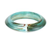 Abaodam Chunky Acrylic Bangle Bracelet for Women - Round Wide Retro Cuff Wristband - Vintage Geometric Festival Bracelet Wrist Accessory