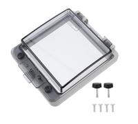 Abaodam Circuit Breaker Durable Distribution Box PP Material with Transparent Window Cover Waterproof Enclosure for Outdoor Electrical Protection 5 Way 4.80X4.21X1.30In