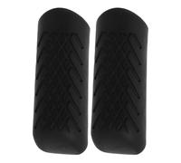 Abaodam Classic Black Motorcycle Crash Bar Rubber Sleeve, Highway Bar Slider Cover Protector for Touring, Retro Motorcycle Bumper Guard Rubber Pad