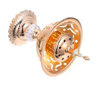 Abaodam Classic European Style Hollowed-out Iron Incense Burner for Home Incense Burning and Meditation Decoration, Elegant Golden Iron Design Suitable for Religion and Kitchen Use