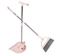 Abaodam Cleaning Broom and Dustpan with Soft Bristles Compact Portable for Indoor Sweeping and Fine Motor Skill Development