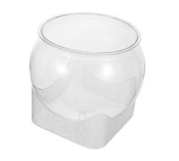 Abaodam Clear Desktop Fish Tank Bowl for Betta Fish and Aquatic Plants Shatter-resistant Aquarium Vase Multipurpose Hydroponic Planter Pot for Home Office Decor and Miniature Ecological