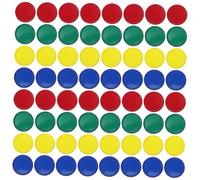 Abaodam Clear Plastic Bingo Tokens Transparent Game Chips for Classroom Counting Math Education Group Play Markers for Bingo Party and Learning