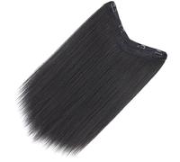 Abaodam Clip-in Extensions Natural Looking Black Long Straight Hair Pieces and Skin Friendly High Temperature Fiber for Women for for Halloween Party and Amusement Parks