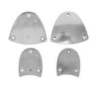 Abaodam Clogging taps for shoes, aluminum heel plates front and back with screws, secure installation for dance practice, 1 pair size 42