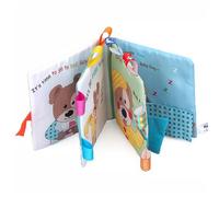 Abaodam Cloth Book Puppy Fabric Educational Plaything, Washable Tear-Resistant Soft Cloth Book for Infants, Early Learning Bedtime Puzzle for Babies