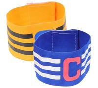 Abaodam Colorful Durable Soccer Captain Armband for Men and Women Small Material for Football and Team Sports Blue Yellow