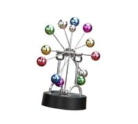 Abaodam Colorful Perpetual Motion Ferris Wheel Decor with Rotating Balls Iron and Plastic Desktop Ornament for Home Office Living Stylish Adornment