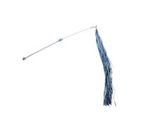 Abaodam Colorful Plastic Cat Rod Tassel Teaser Toy for Kitten Plaything and Exercise, Interactive Hanging Catnip Toy to Relieve Cat's Mood and Stress Indoors