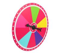 Abaodam Colorful Prize Wheel Wall Hanging Classroom Lottery Carnival Game for Parties Trade Shows and Holiday Activities with Writable Slots